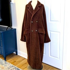 MaxMara Teddy Bear Brown Full Length Coat Jacket